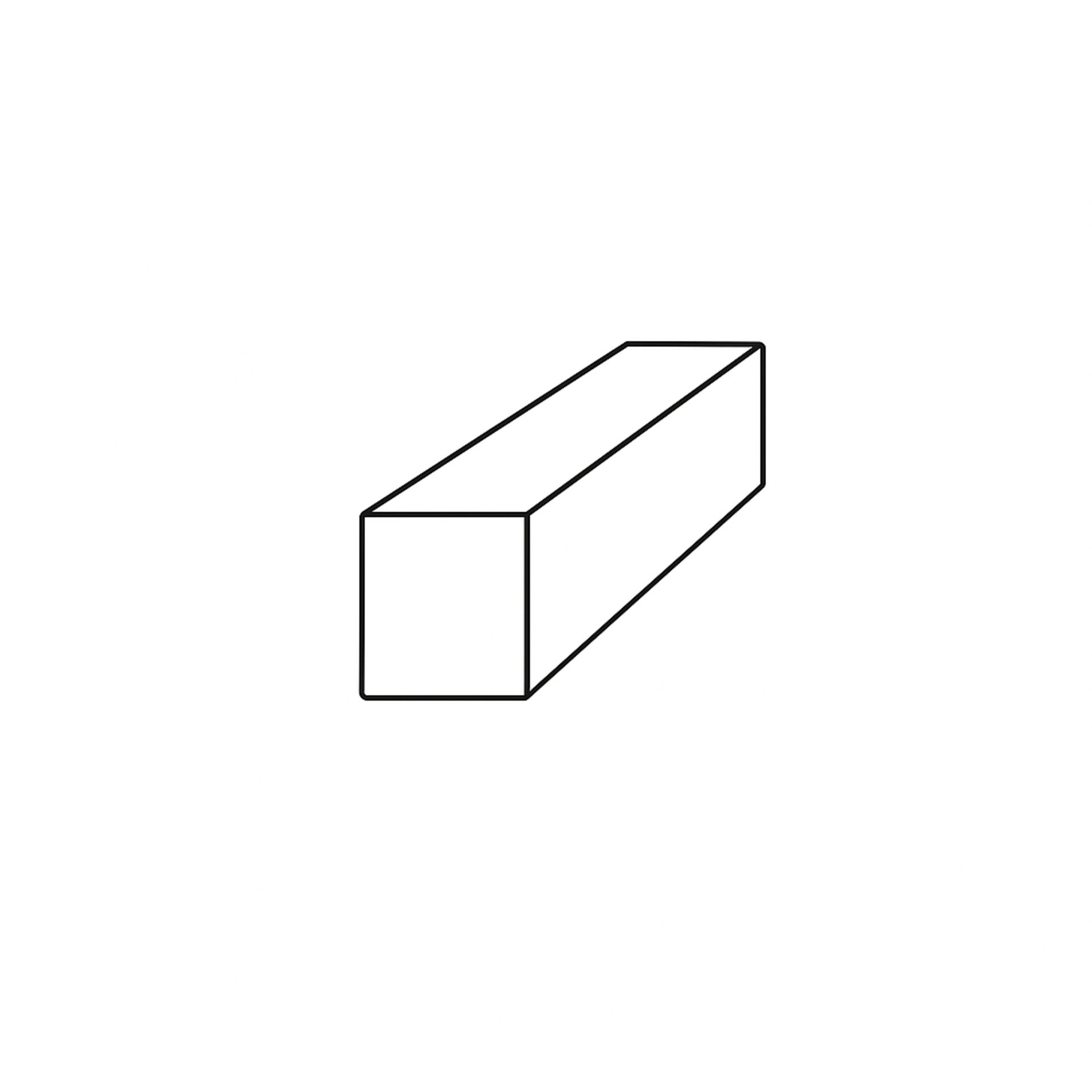 Edelstahl-Vierkantstahl 1.4301  10 mm, Länge: 3,05 Meter, blank