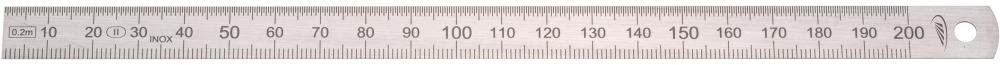 Biegsamer Stahlmaßstab 1000x20x0,5mm 1/2 INOX HP