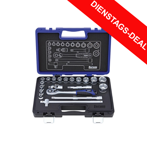 Steckschlüssel-Garnitur 1/2" 20-teilig FORUM