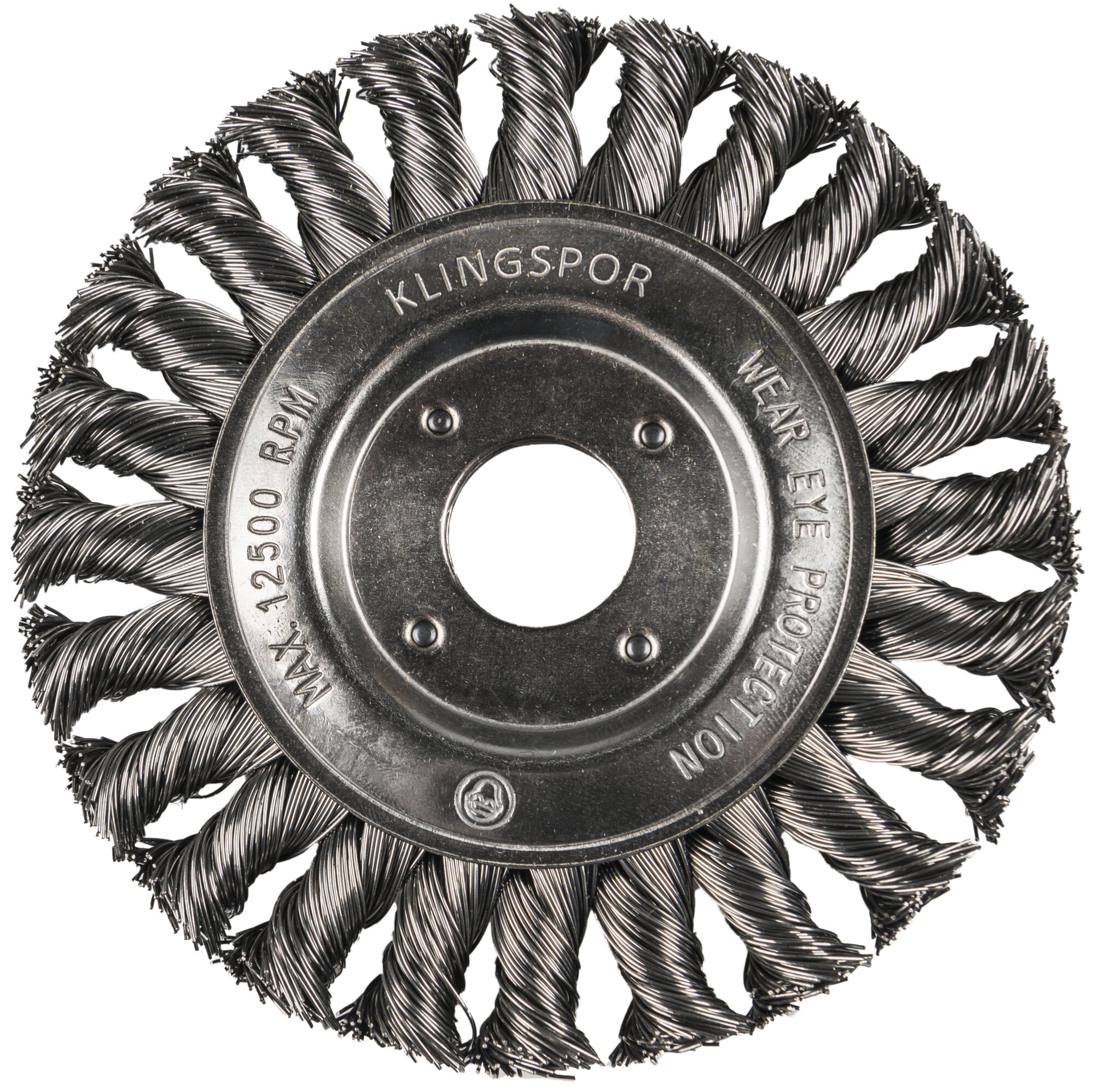 BR 600 Z Rundbürste gezopft einreihig Anzahl Reihen 1, 115 x 14 x 22,23 mm 0,5 Stahl