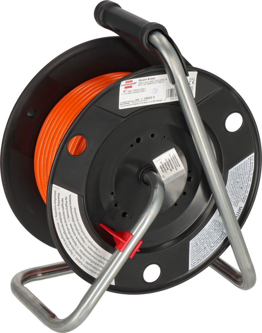 Garant G Bretec IP44 Gartenkabeltrommel aus recyceltem Kunststoff 38 + 2m AT-N05V3V3-F3G1,5