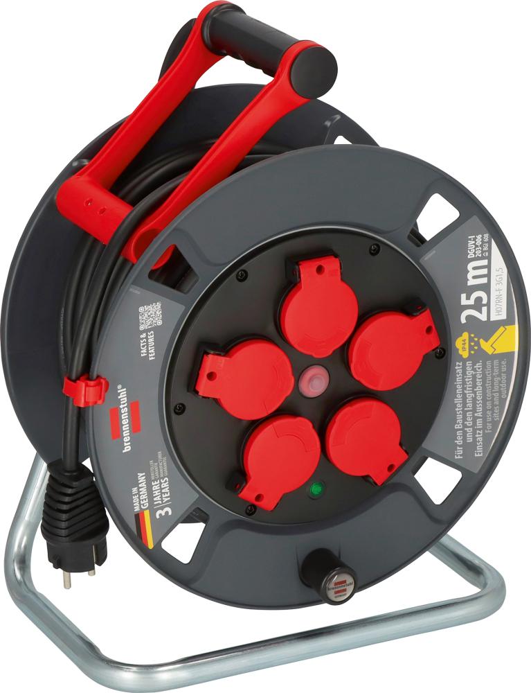 BRENNENSTUHL ProfessionalKabeltrommel 300 KU 2100 IP44 25m H07RN-F 3G 5