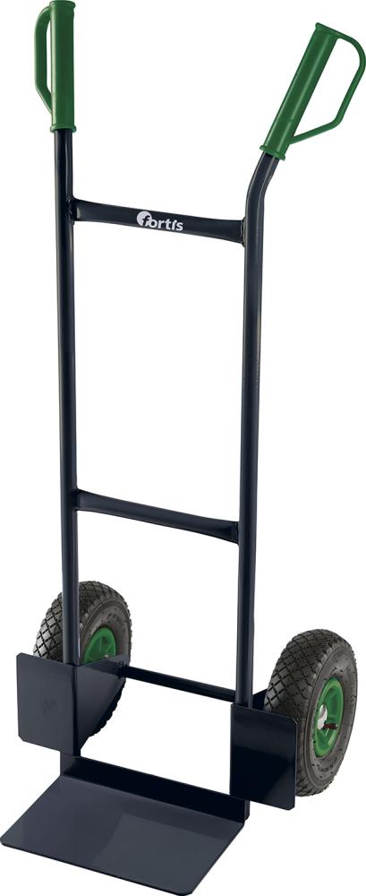 FORTIS Stahlrohrkarre Tr-agkraft 200kg SchaufelmaßB310xT200mm B480xT460xH1-175mm luftbereift
