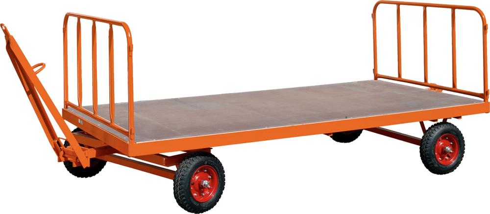 ROLLCART 2 Stahlrohrwändefür Industrieanhänger 2000x1000mm Höhe 750mm steckbar