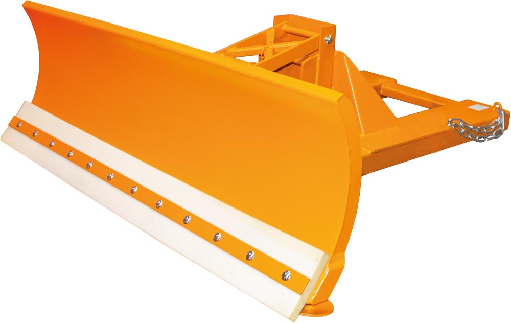 Schneeschieber SCH-V f. Stapler,RAL2000 orangeSchildbreite 2400mm m. PUR-Schürfleiste