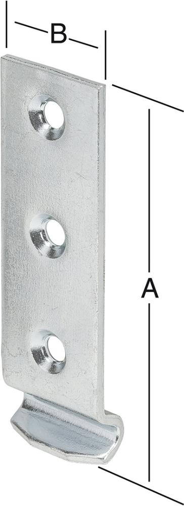 Schliesshaken Form D 112x30mm Nr. 9030Z VORMANN