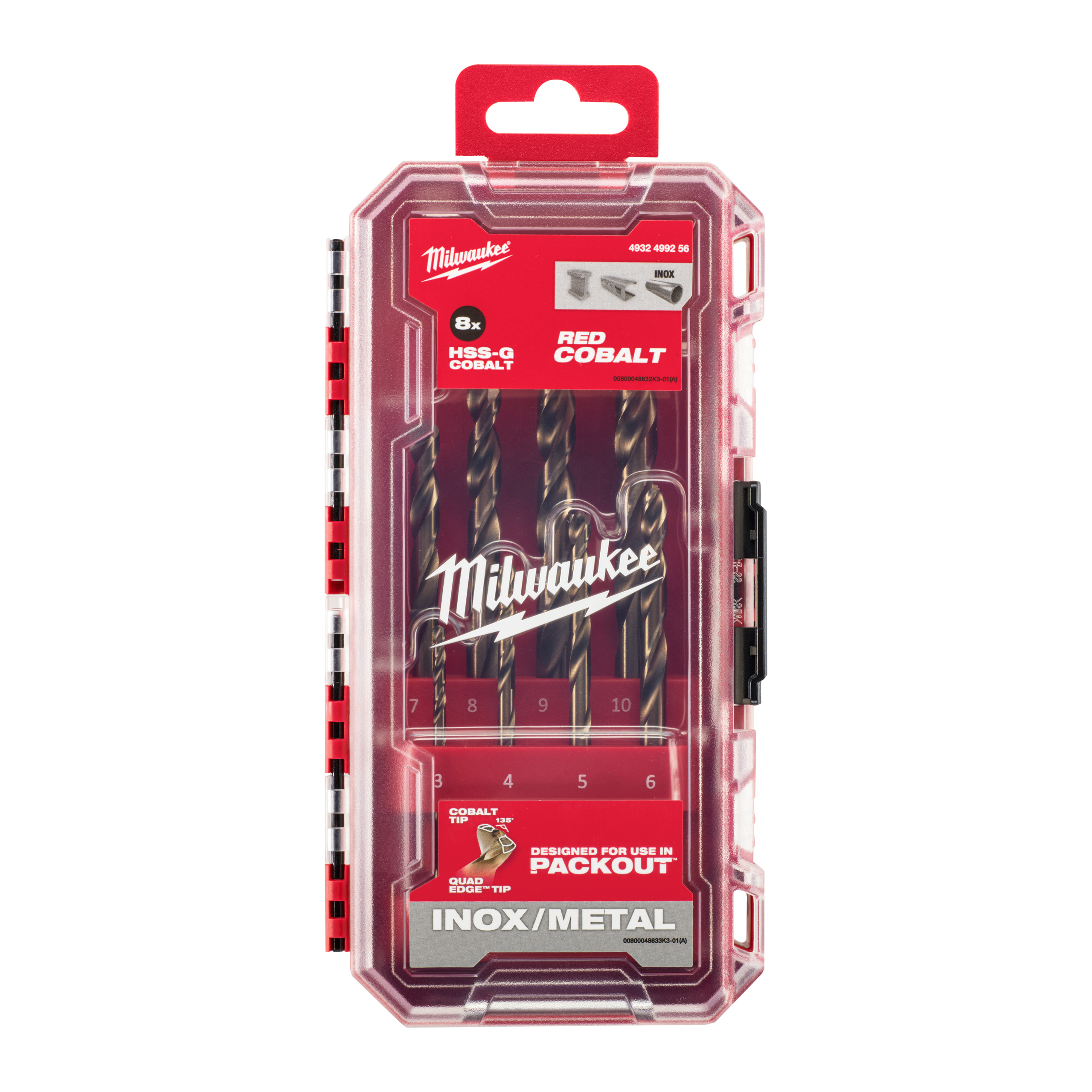 Metallbohrer-Set HSS-G Co RED COBALT