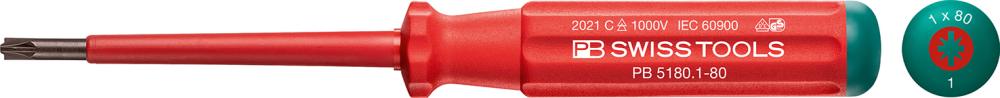 Schraubendreher 5180 VDE PZ/S 1x 80mm Classic PB Swiss Tools