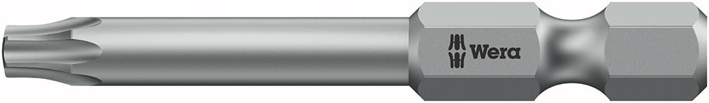 Bit zähhart 1/4" DIN 3126 E6,3 T30x89mm mit Bohrung Wera
