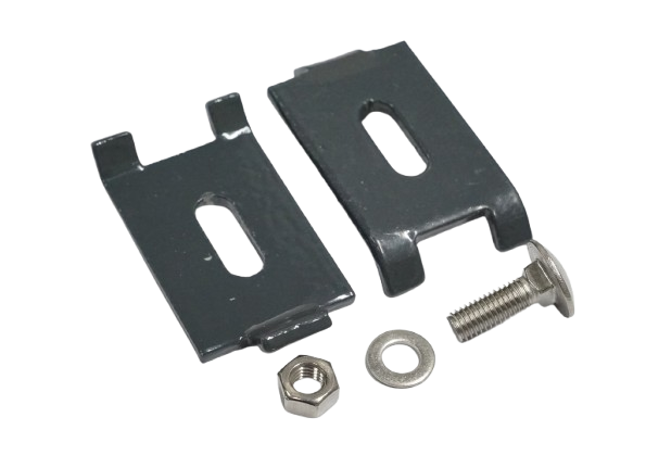 Eckverbinder anthrazit, Set mit Schraube und Mutter