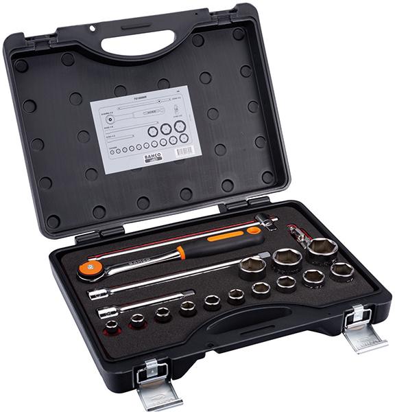 Steckschlüssel-Satz 1/2" 7818MHR 18-teilig Bahco